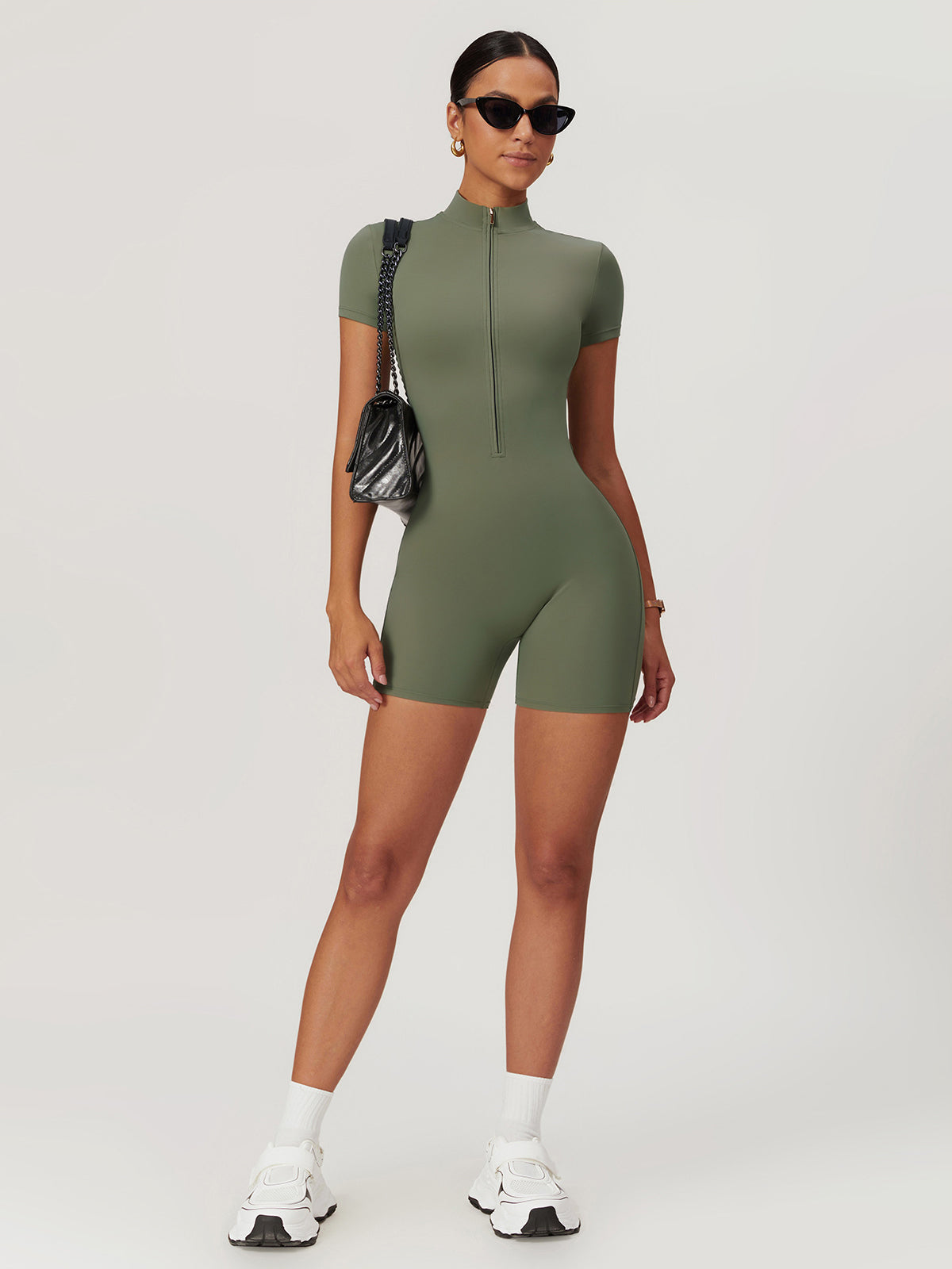 Zipper Seamless Romper