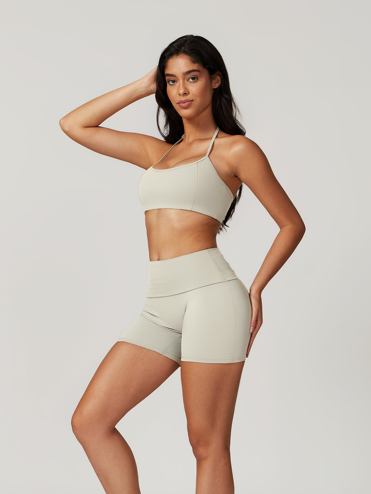 Halter Skinny Quick-Drying Shorts Set