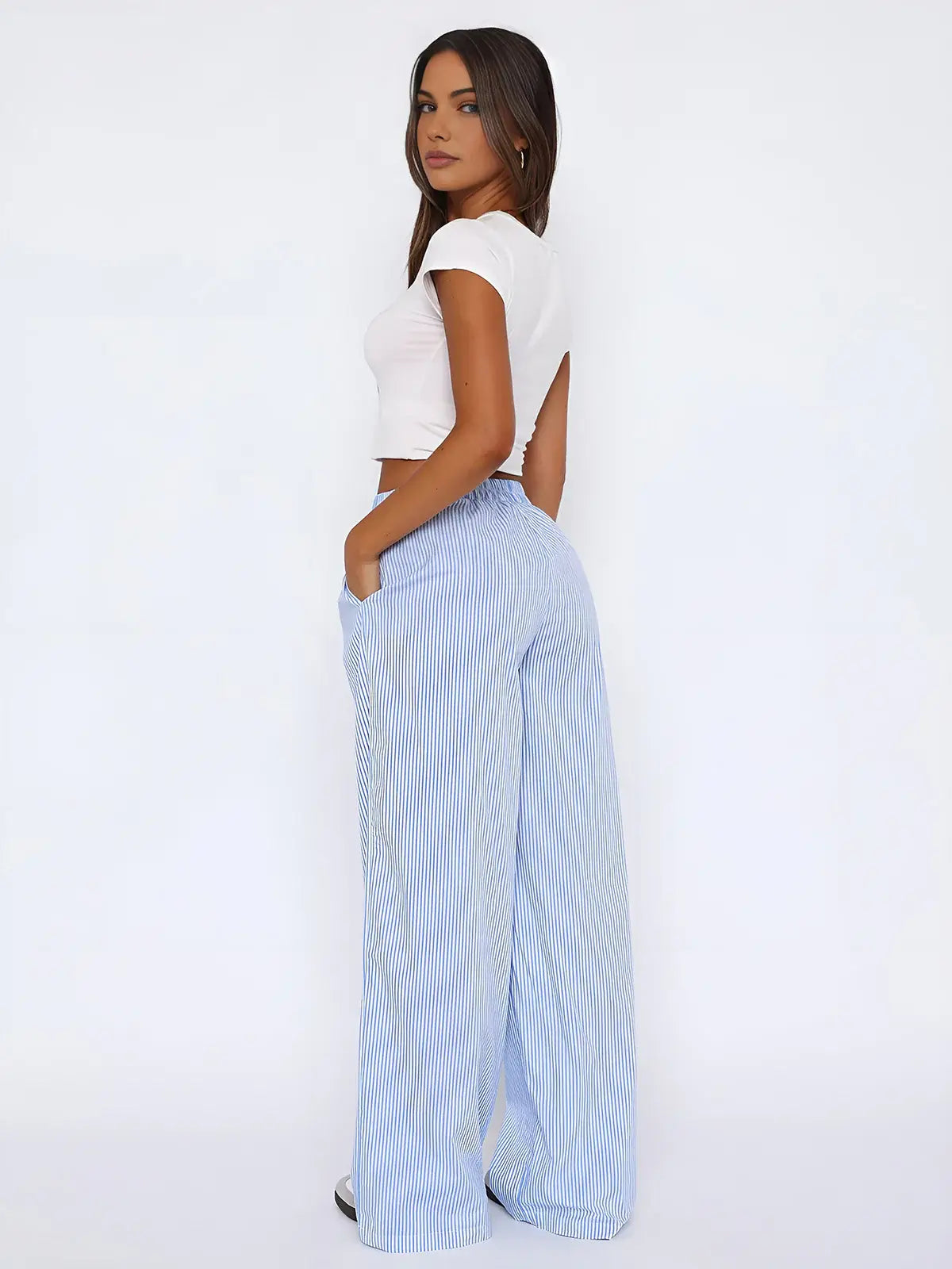 Zenna Elegant Straight-Leg Pants