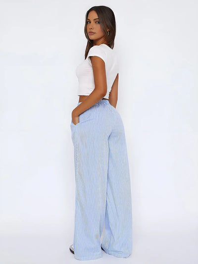 Zenna Elegant Straight-Leg Pants